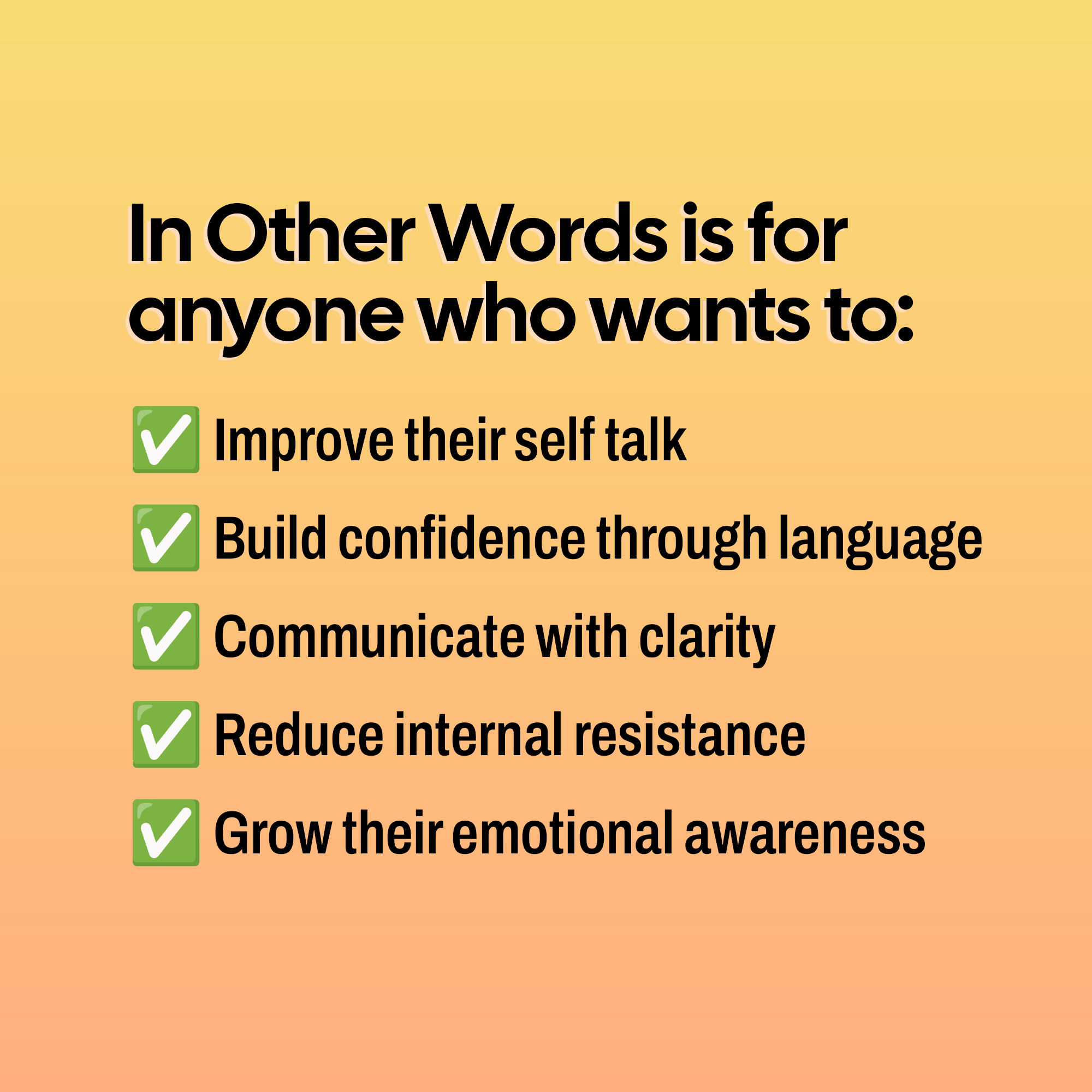 In Other Words Book info In Other Words Book info